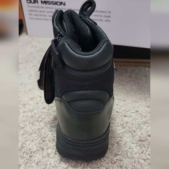 Original SWAT Classic 6" Side Zip Black WP Safety Tactical Boots (116101) Size 7 - Picture 8 of 12